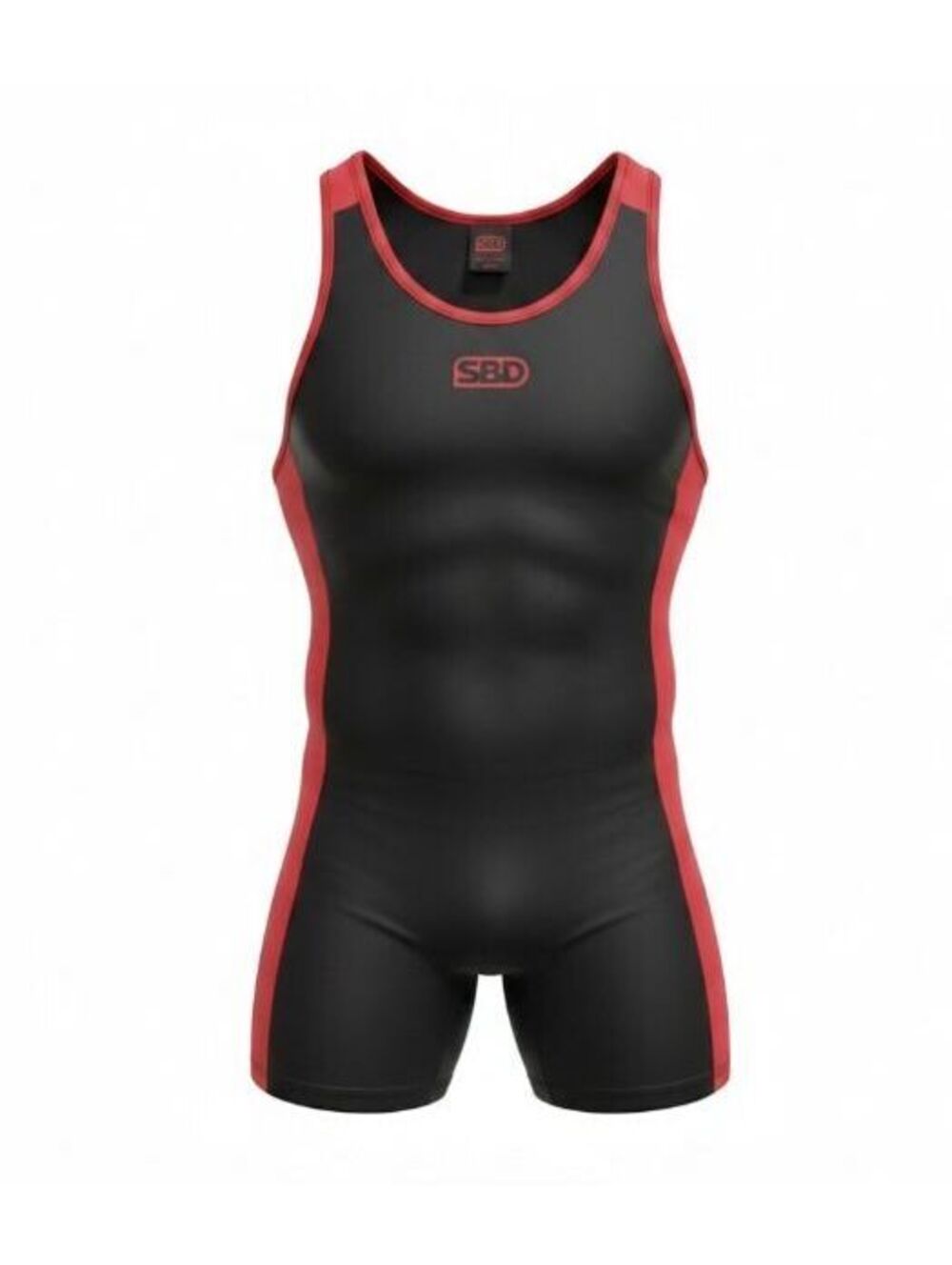 SBD Powerlifting Singlet Men’s Medium M Black Red IPF Approved Weightlifting